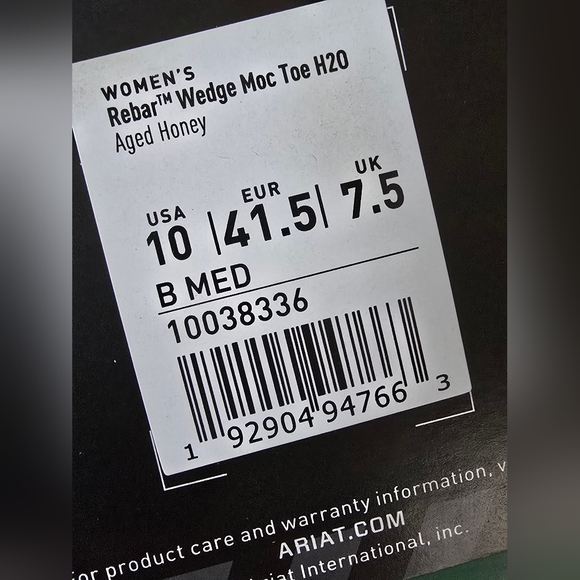 Ariat Rebar Wedge Moc Toe work boots - Picture 9 of 12